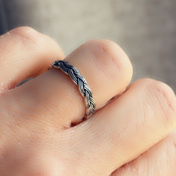 Sterling Silver Braided Band - Picture 3 of 15